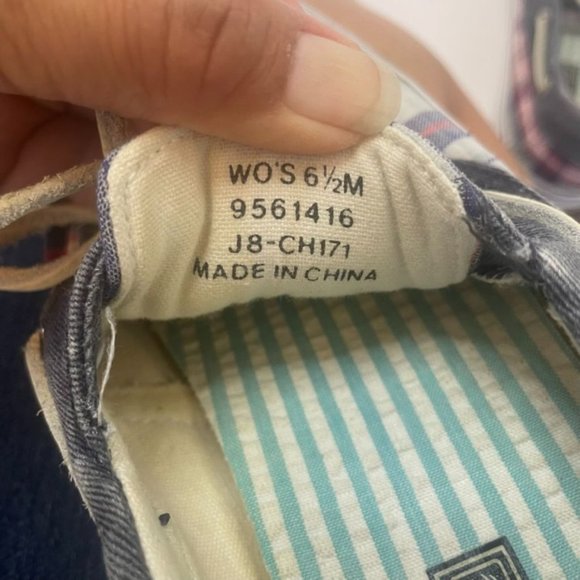 Sperry‎ Washed Plaid Boat Shoes Women's Size 6.5 M - Picture 8 of 8